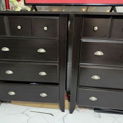 Two Black Dressers