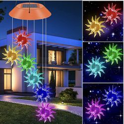 Solar Powered Wind Chime. Outdoor 