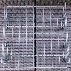 Frigidaire dishwasher replacement bottom dish rack lower dishrack pullout tray with roller wheels
