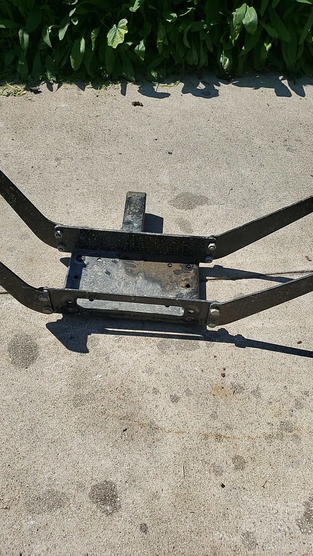 Hitch mount winch cradle