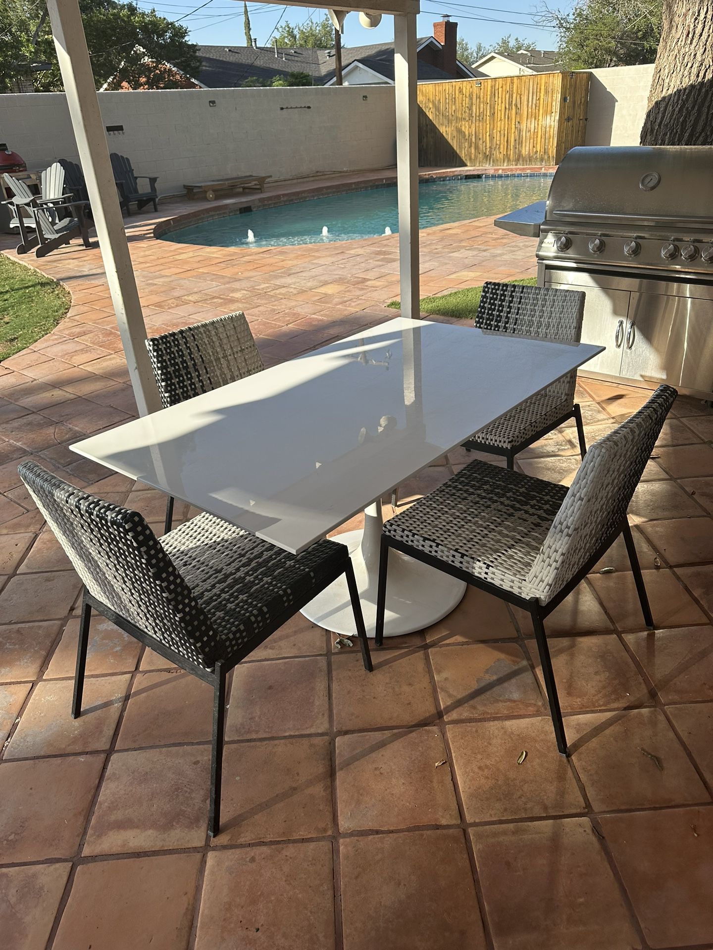 Outdoor Table and 4 Chairs