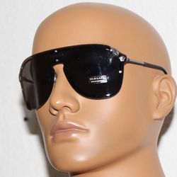 Versace Silver Oversized Sunglasses 