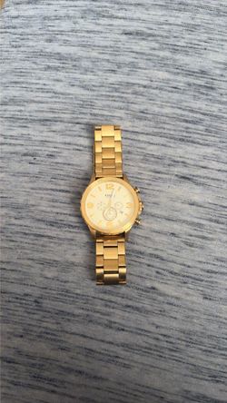 Fossil gold-tone stainless-steel chronograph watch