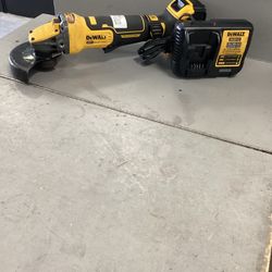 Dewalt DCG416 Cordless Grinder With Batter And Grinder 