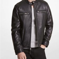 Leather Moto Jacket MK