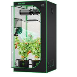 VIVOSUN S336 3x3 Grow Tent Including VIVOSUN Liquid Nutrients Base A & B Bundle