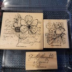 Stamping Up Garden Collage Rubber Stamp Set