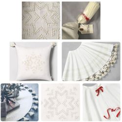 RETIRED Tassled Christmas Skirt & Matching Pillow
