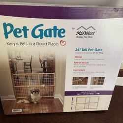 New 24 Inch Pet Gate 