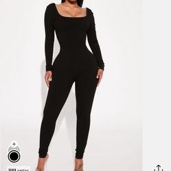 Hailey Snatched Jumpsuit- Black