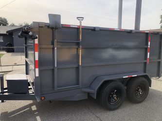 Dump trailer trailas