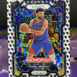 2023-24 Panini Prizm Jamal Murray #3 Monopoly Man Black and White Sparkle SSP