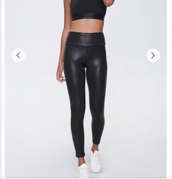 Faux leather leggings
