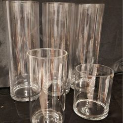 Large Glass Cylinder Vases