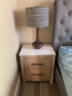 Bedside Table plus Lamp
