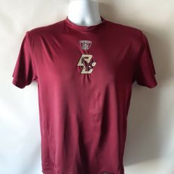 Reebok Boston College men's burgundy short sleeve athletic top size XL