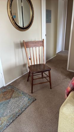 Solid wood vintage chair
