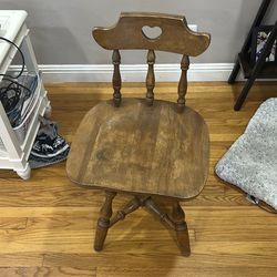 Spinning chair, antique , wood