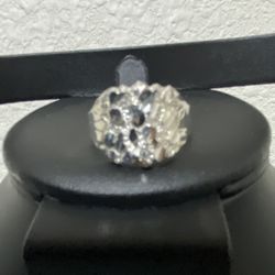 Silver Nugget Ring