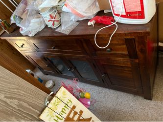 Rustic Dark Wood Sideboard/Console