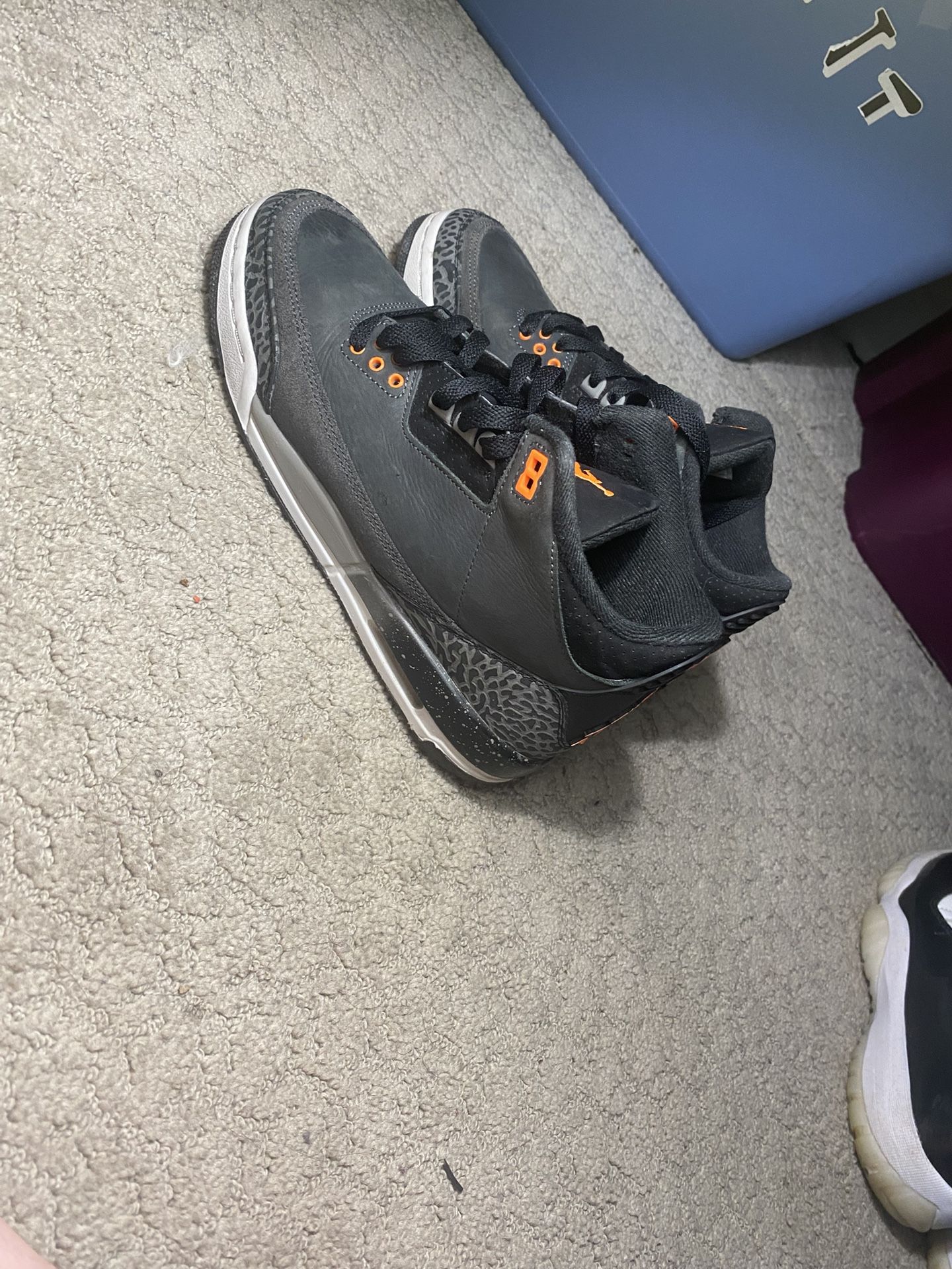jordan 3 retro “fear” size 7Y