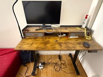 Brown Standing Desk