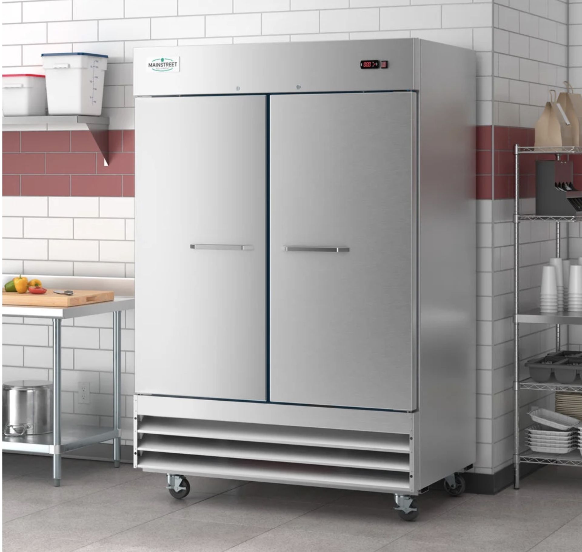 MainStreet Equipment BMR-49-F 54" Solid Door Reach-In Freezer