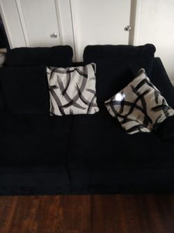 Black 2 Seater Couch 