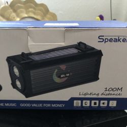 Solar charged Boom Box & Charging Station