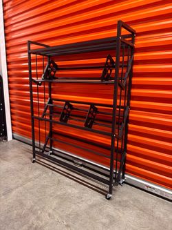 4-Tier Rolling Book Cart / Minimalist Bookshelf