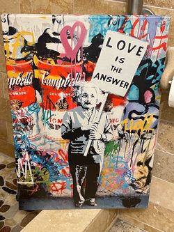 Canvas printed art work  ( Albert Einstein )