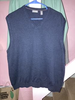 Navy Blue Van Heusen Sweater Vest Size XXL