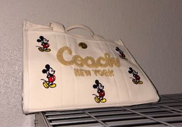 Coach x Disney Mickey Mouse Canvas Tote Bag