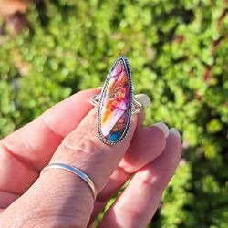 🌸 Handmade | Pink Copper Turquoise Ring 🌸