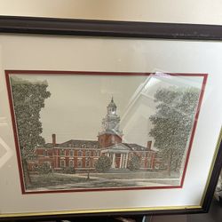 Wall Decor Johns Hopkins University with frame