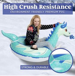 Blue Ice Dragon Snow Tube
