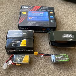 Lipo Batteries and Lipro Balance Charger (all Unused)