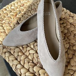 NEW Eileen Fisher Suede Flats, Size 9