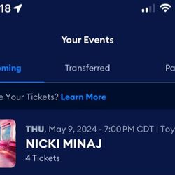 Nicki Minaj Ticket 