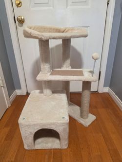 Cat Tree with Condo, Perch, and Scratching Post