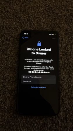 iphone X icloud locked