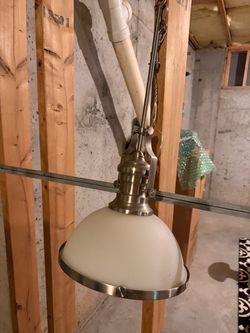 Industrial Pendant Light Brushed Nickel
