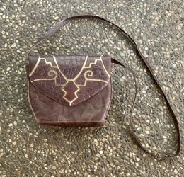 Vintage 1980s Margaret J. Genuine Leather Purse Bag