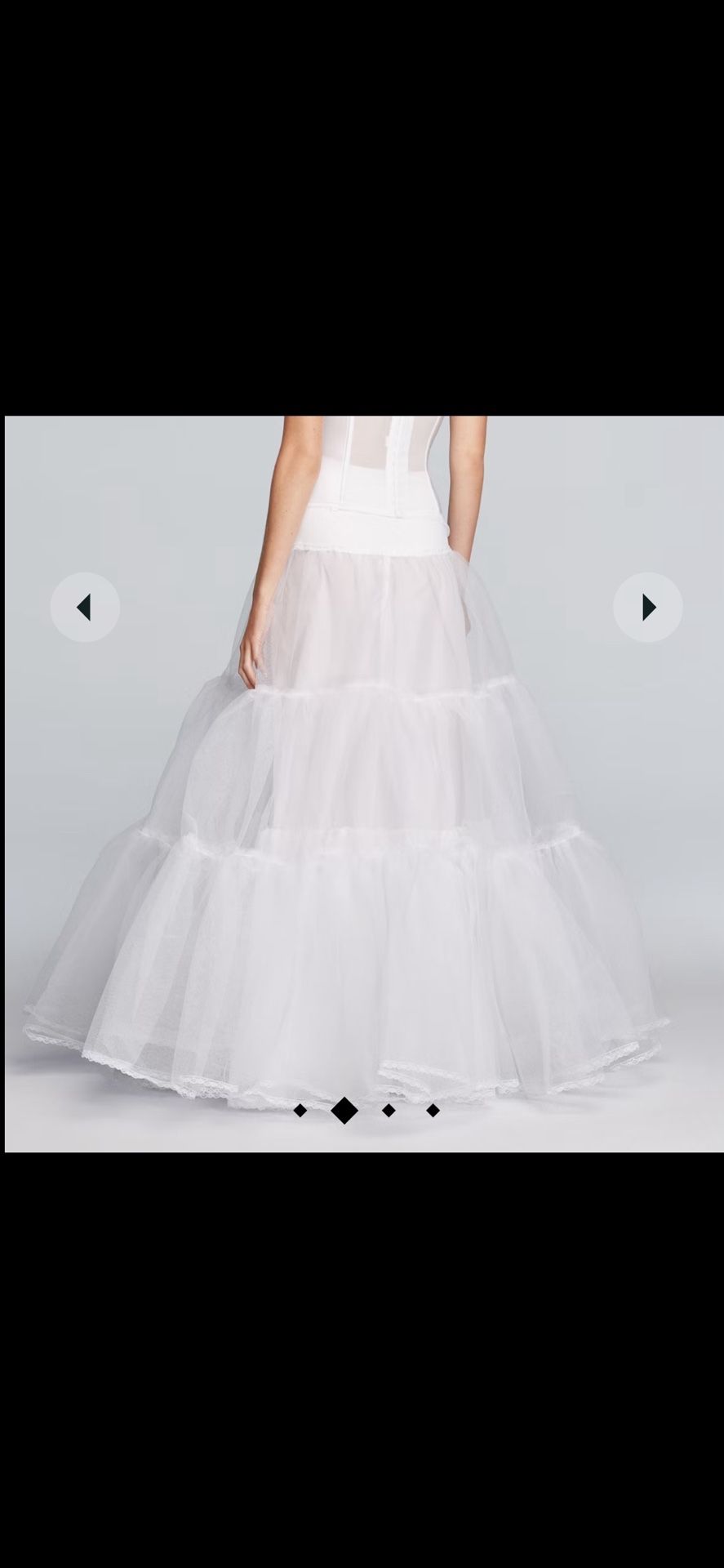 Ball Gown Silhouette Slip (David’s Bridal) Size Medium