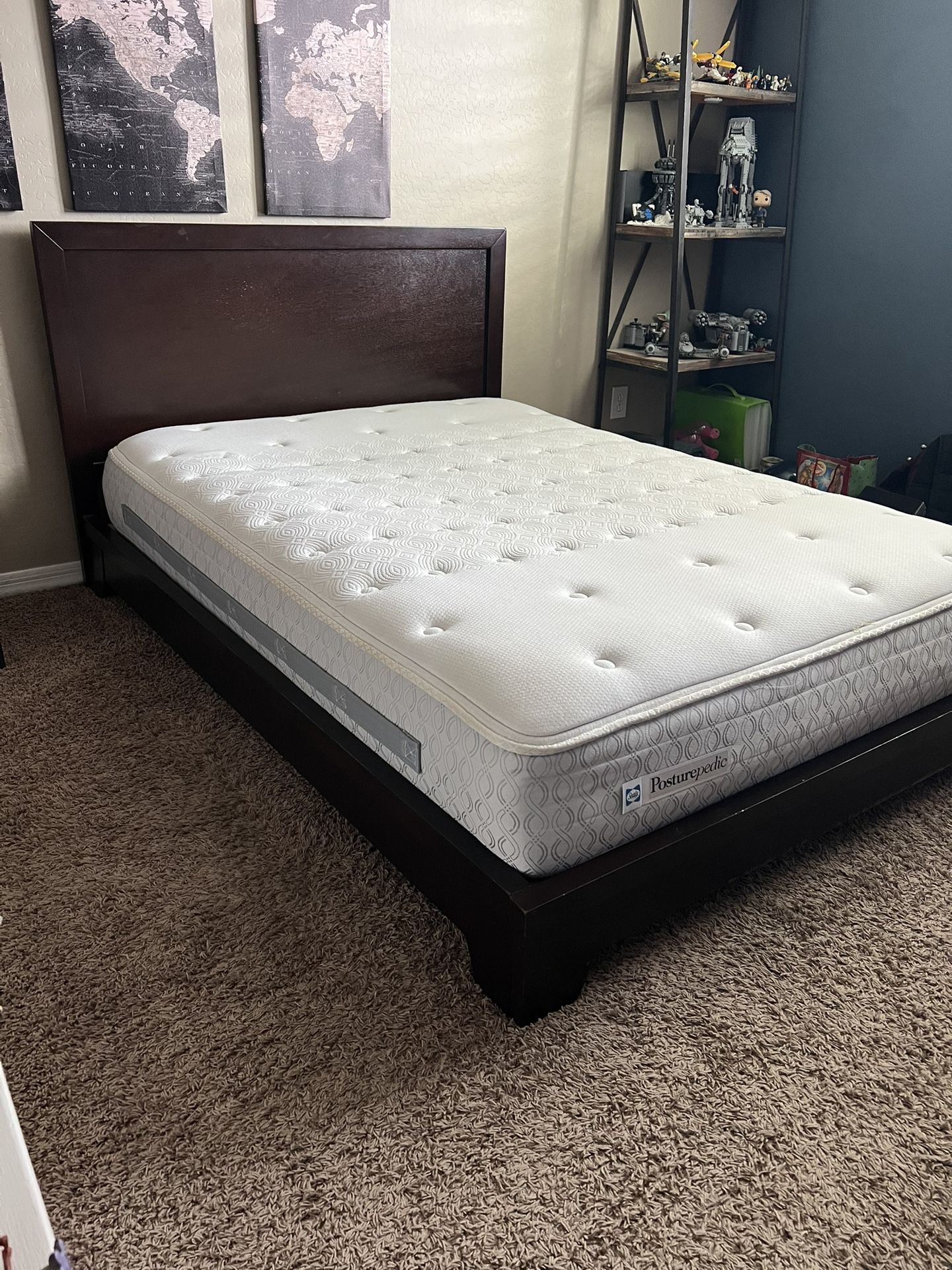 Full size Bed frame w/mattress optional