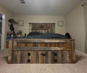 Custom Western King bed set