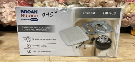 Broan-NuTone QuicKit 60 CFM 3.0 Sones Bathroom Replacement Motor and Grille/Cover