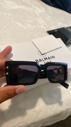 Balmain Black Sunglasses with Gold Accent