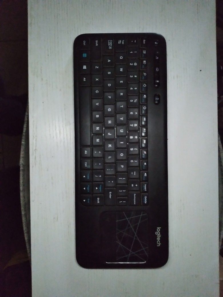 Logitech Wireless Computer Keyboard With Built-in TouchPad Mouse
