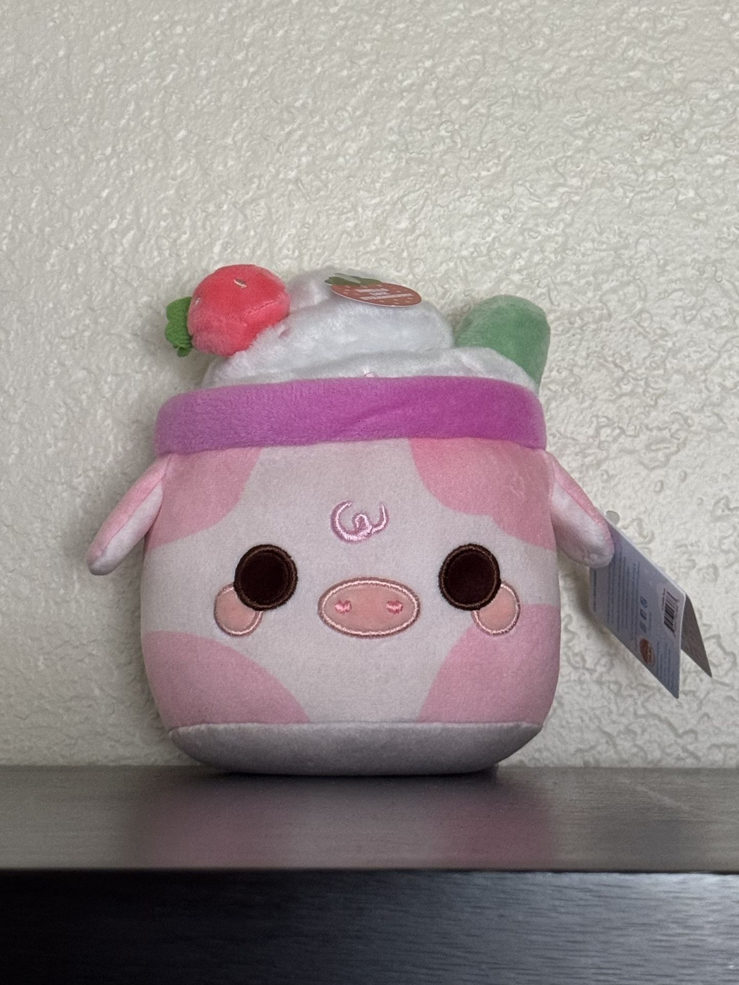 scented Strawberry Mooshake Cuddle Barn plushie 7in